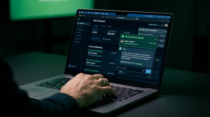 Woman with laptop